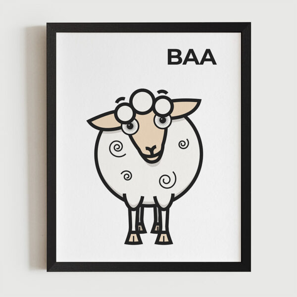 Magimó Baa Framed Fine Art Print