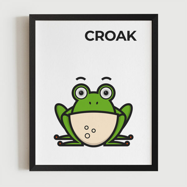 Magimó Croak Framed Fine Art Print