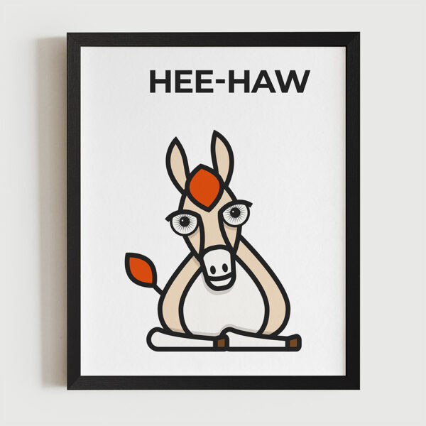 Magimó Hee-haw Framed Fine Art Print