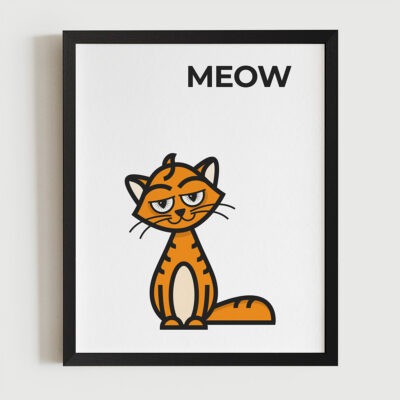Magimó Meow Framed Fine Art Print