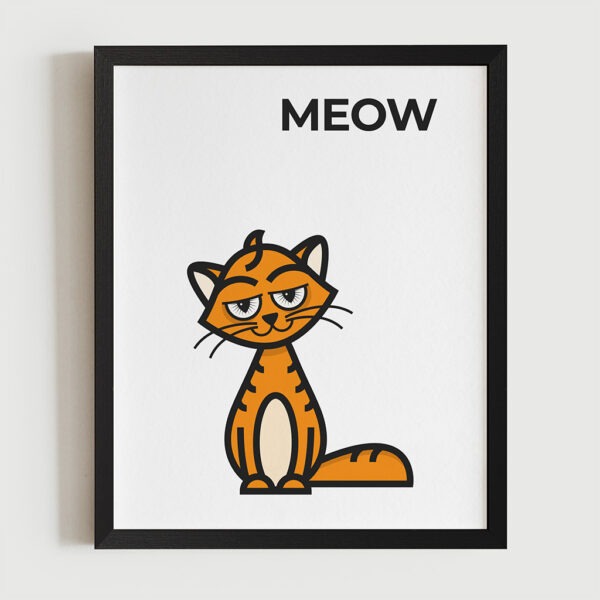 Magimó Meow Framed Fine Art Print