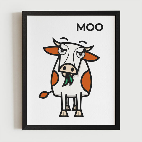 Magimó Moo Framed Fine Art Print