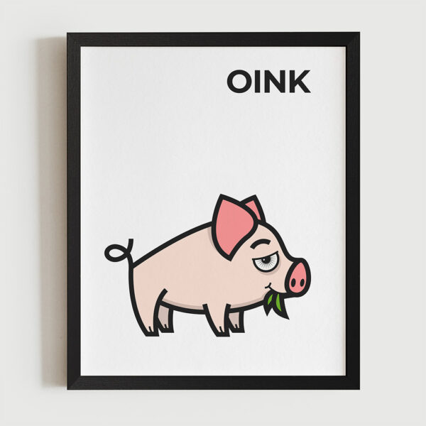 Magimó Oink Framed Fine Art Print