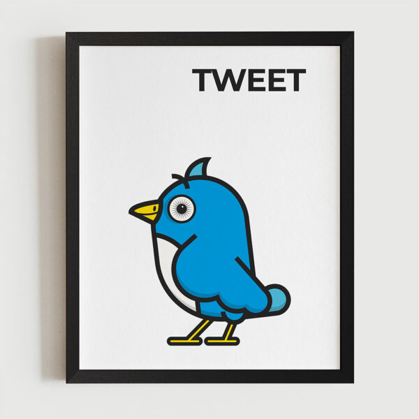 Magimó Tweet Framed Fine Art Print