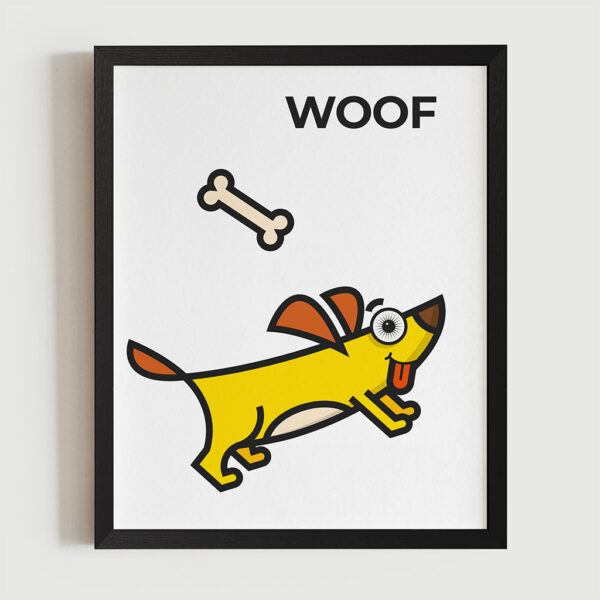 Magimó Woof Framed Fine Art Print