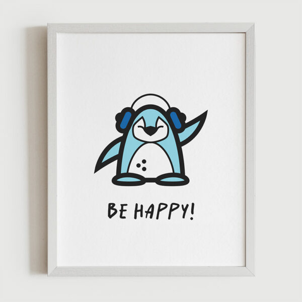 Magimó Be Happy Framed Fine Art Print