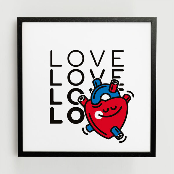 Magimó Love ×4 Framed Fine Art Print